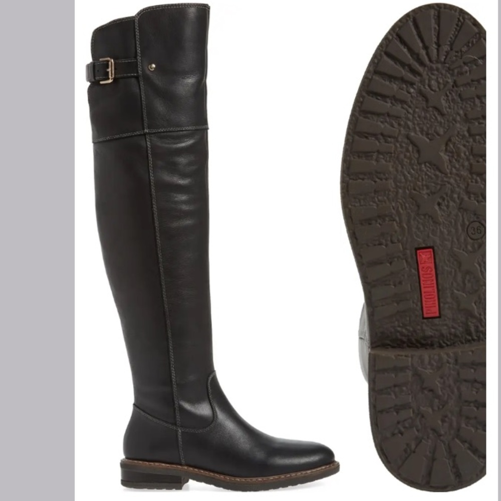 In Box: Pikolinos Aldaya over the knee boots black 38